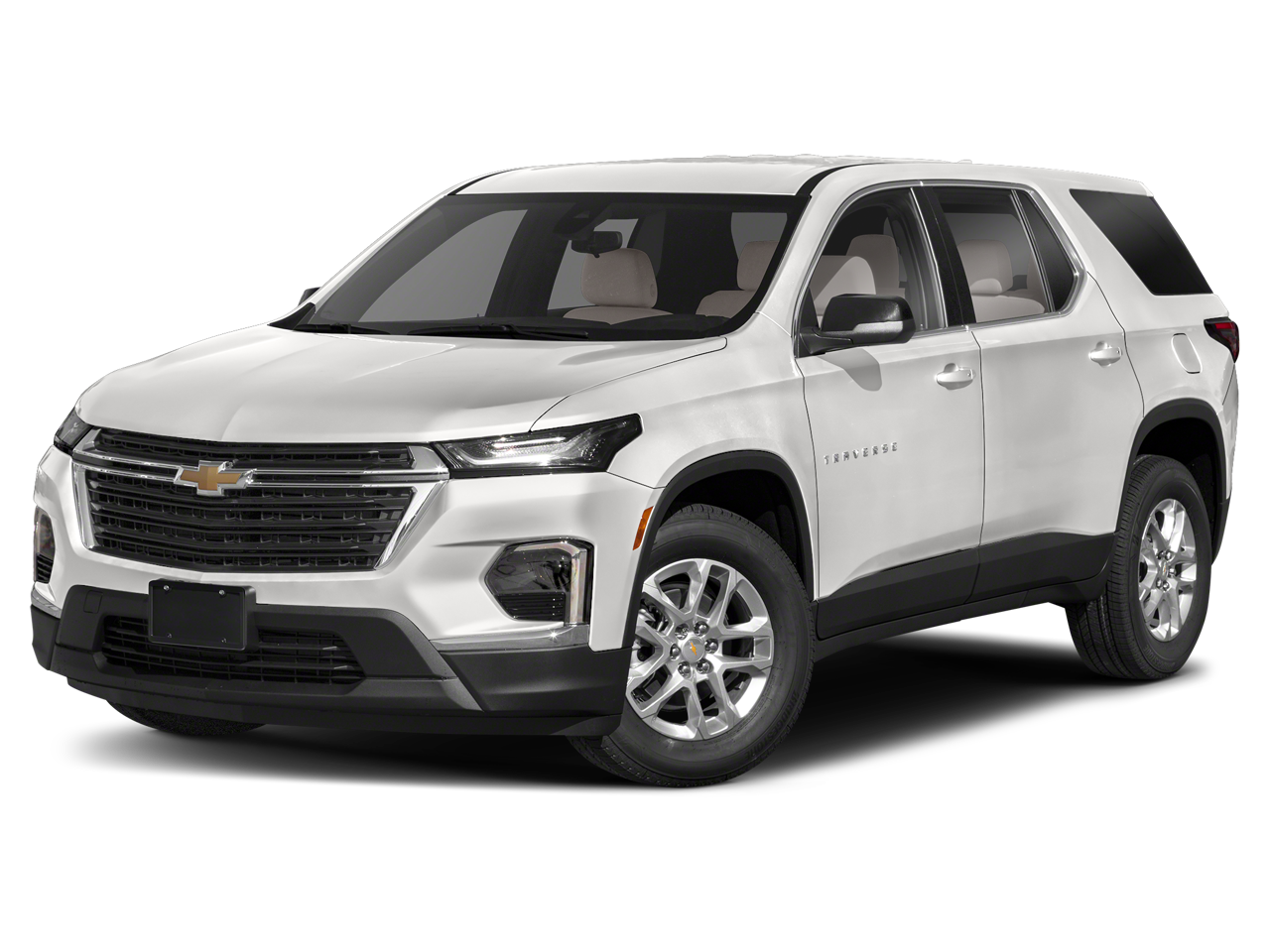2023 Chevrolet Traverse LT Cloth in Summit White — front three-quarter view