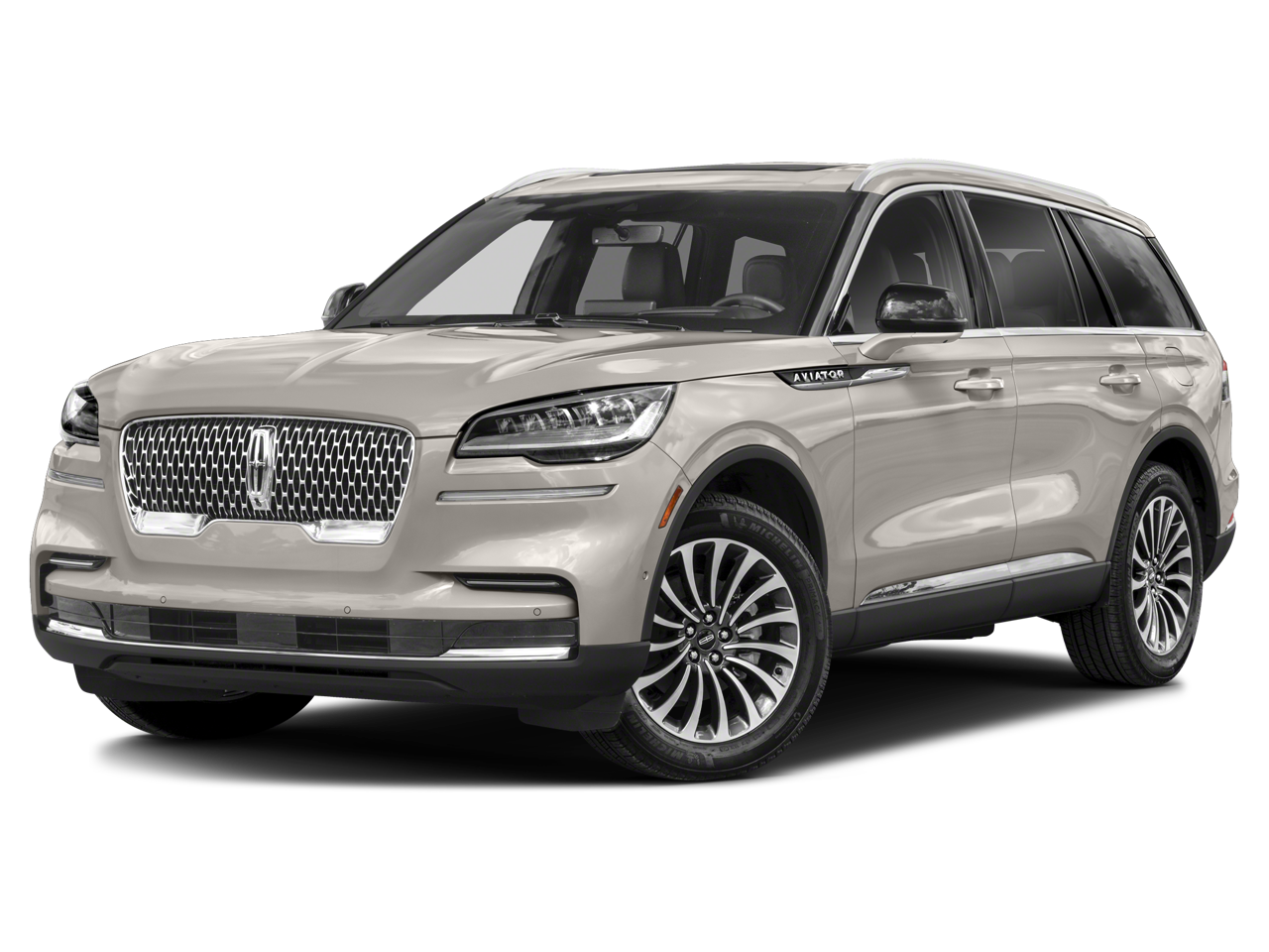 2023 Lincoln Aviator Reserve in Black — front three-quarter view