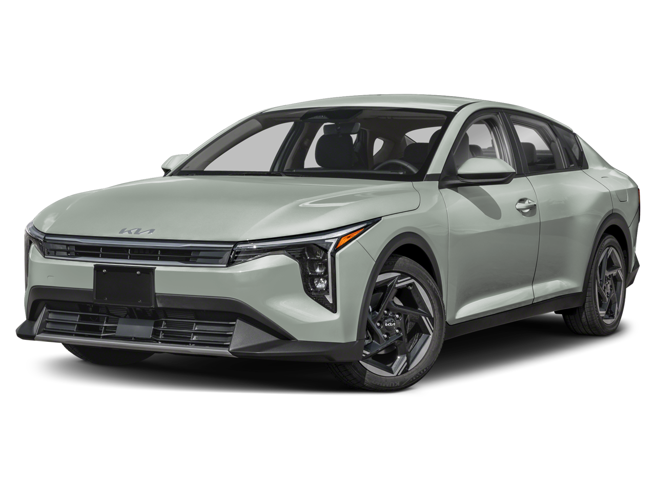 2025 Kia K4 EX in Blue — front three-quarter view