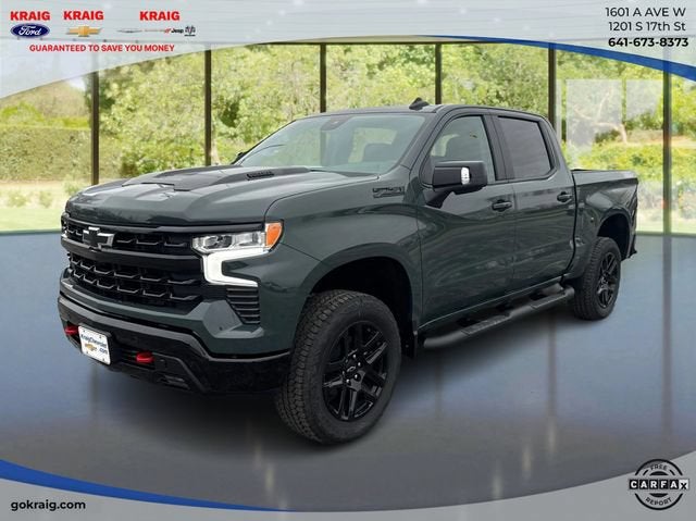 2026 Chevrolet Silverado 1500 LT Trail Boss in Cypress Gray — front three-quarter view