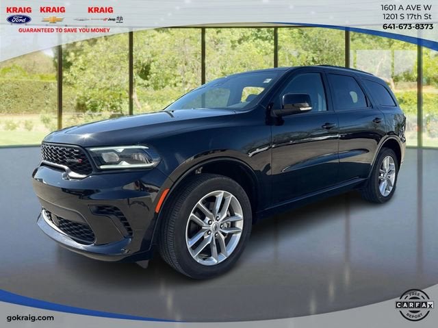 2024 Dodge Durango GT Plus in Black — front three-quarter view