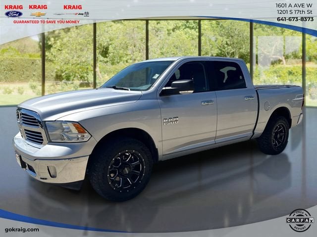 2015 RAM 1500 Big Horn in Silver — front three-quarter view