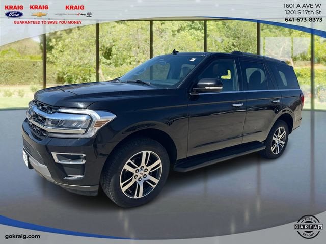 2024 Ford Expedition Limited in Black — front three-quarter view