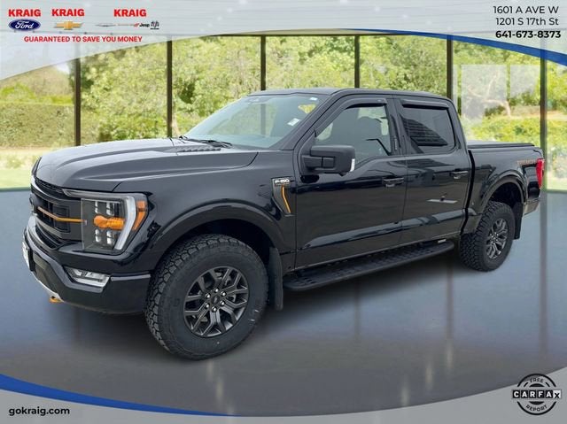 2023 Ford F150 SUPERCREW XL in Black — front three-quarter view