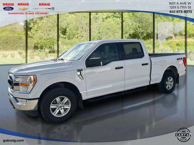 2021 Ford F-150 XL in White — front three-quarter view