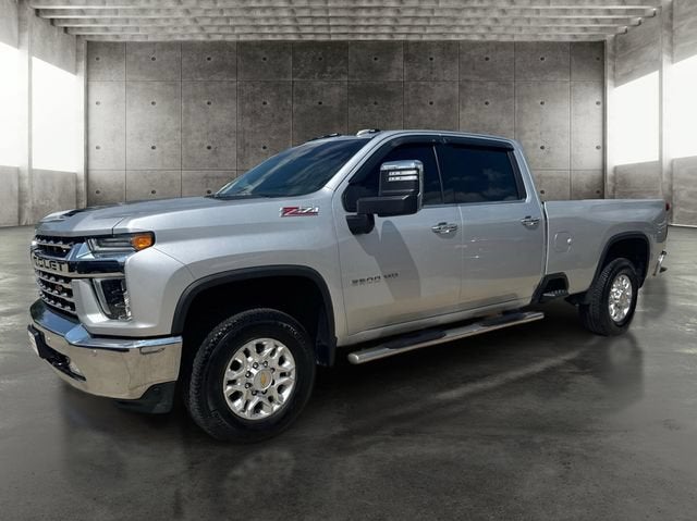 2022 Chevrolet Silverado 2500 HD LTZ in Silver Ice Metallic — front three-quarter view
